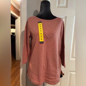 Kirkland Signature Women's Dusty Pink Long Sleeve Tee